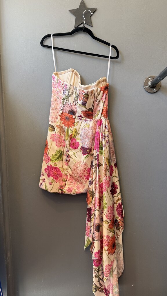 Floral Ruched Mini Dress