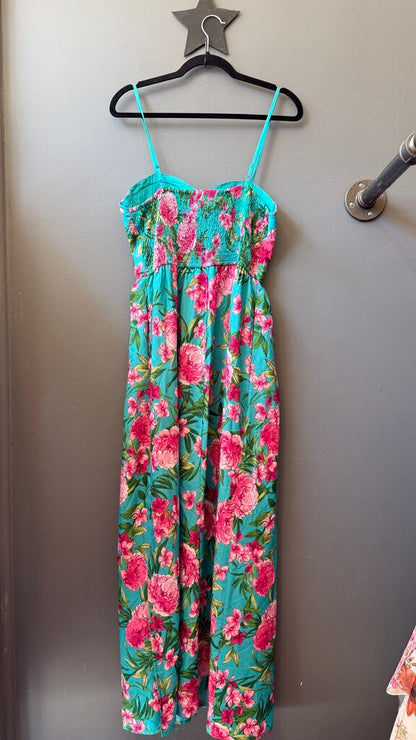 Floral Bustier Maxi Dress