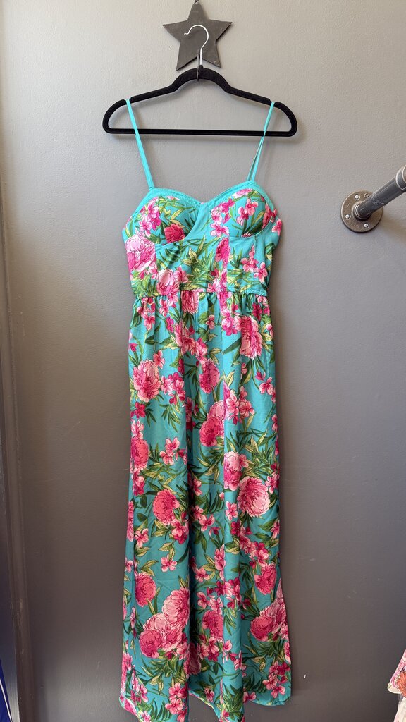 Floral Bustier Maxi Dress
