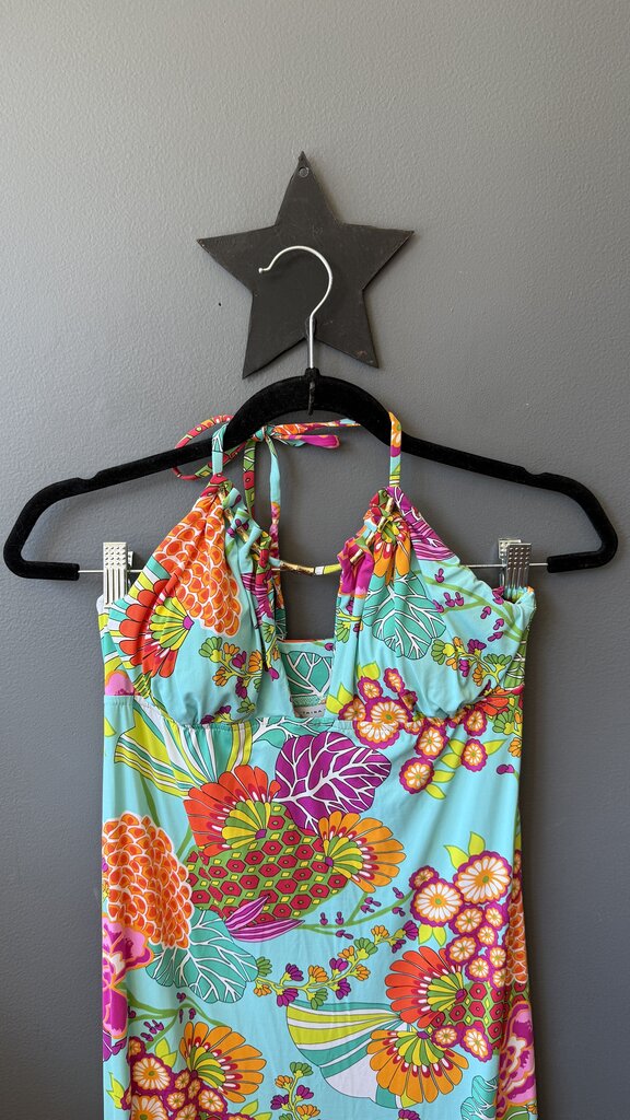 Printed Halter Maxi Dress