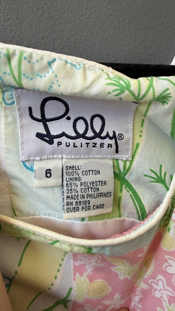 Patch Print Pastel Shift Dress
