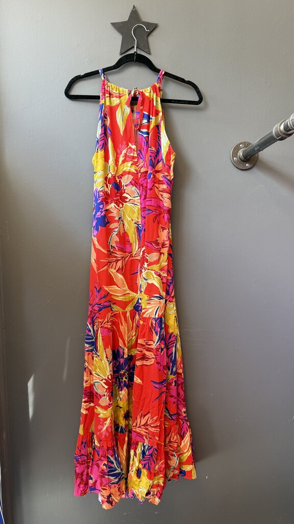 High Neck Halter Maxi Dress
