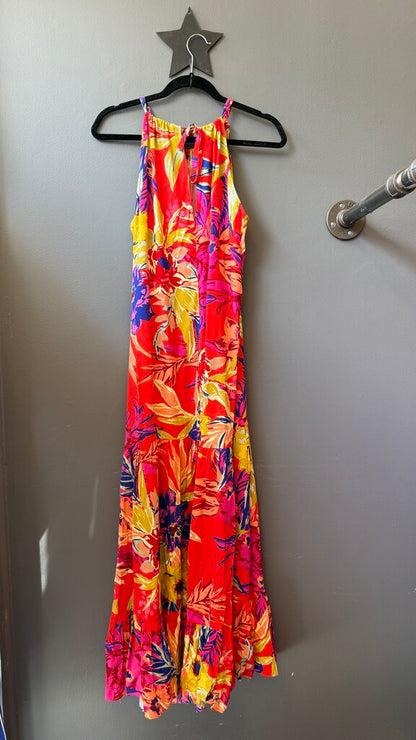 High Neck Halter Maxi Dress