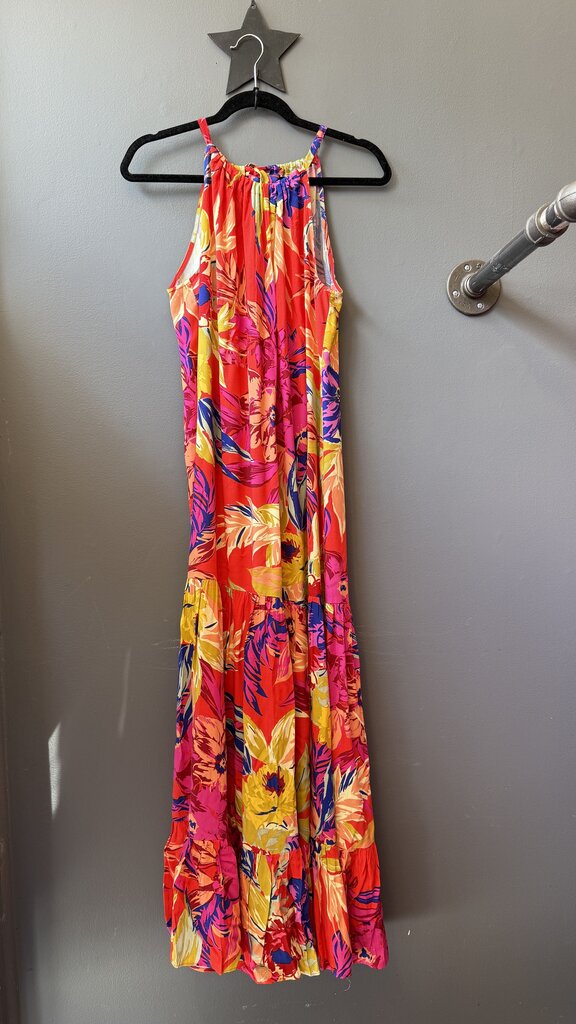 High Neck Halter Maxi Dress