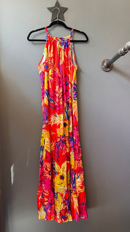 High Neck Halter Maxi Dress