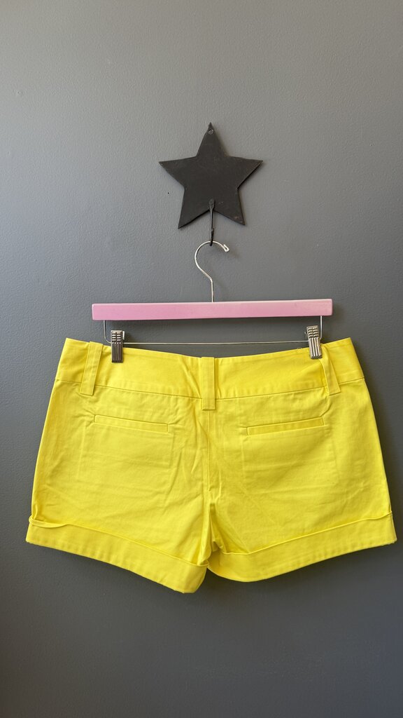 Neon Yellow Mini Shorts