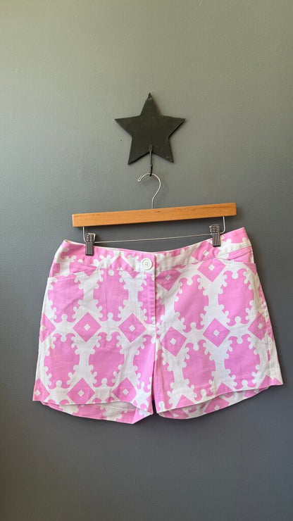 Pink Print Shorts