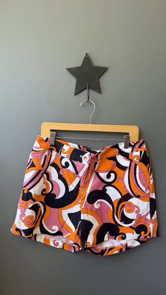 Curly Print Shorts