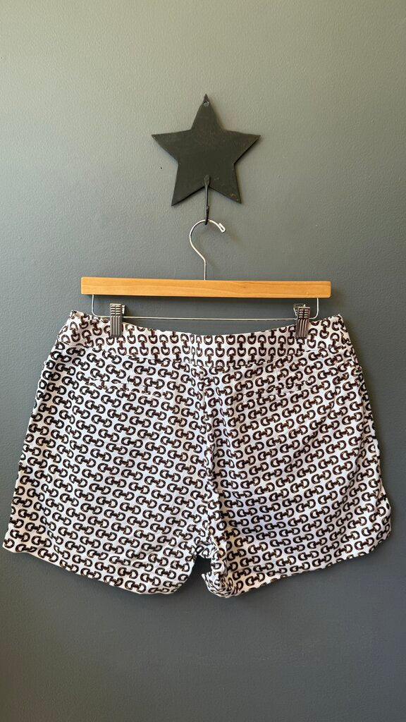 Horsebit Print Shorts