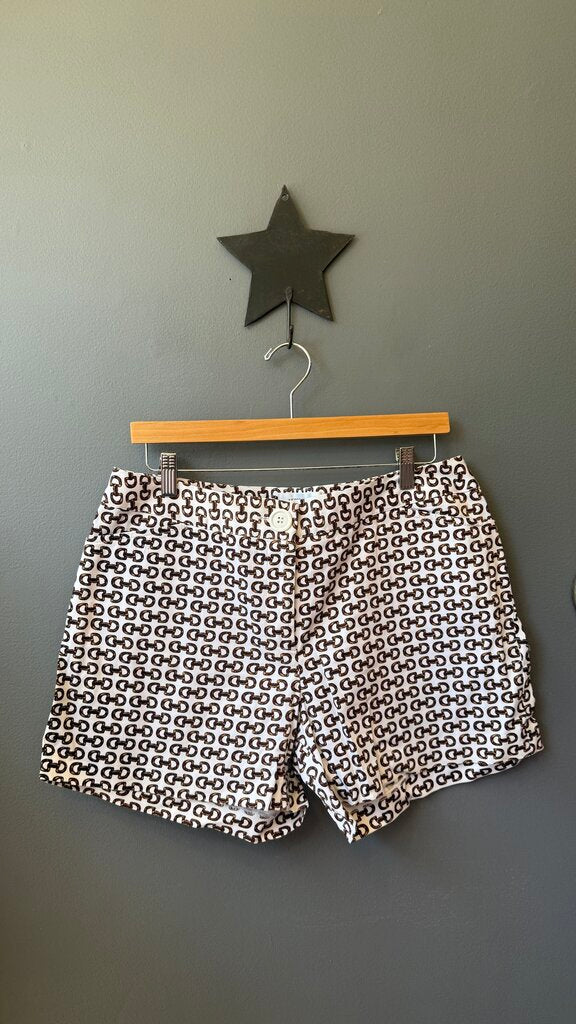 Horsebit Print Shorts