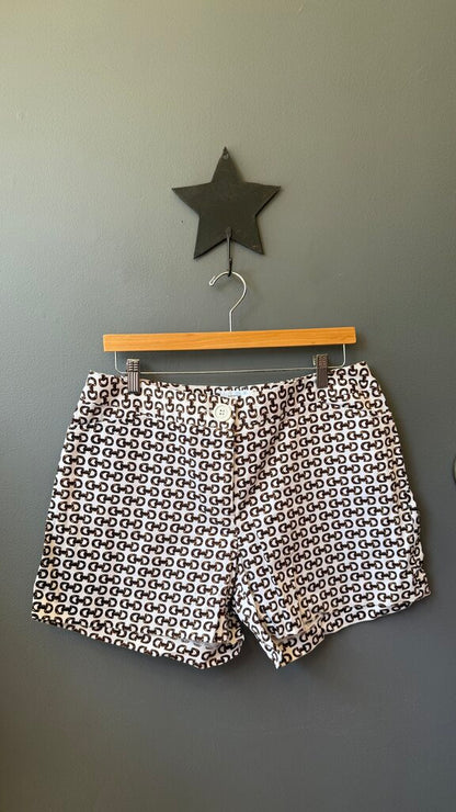 Horsebit Print Shorts