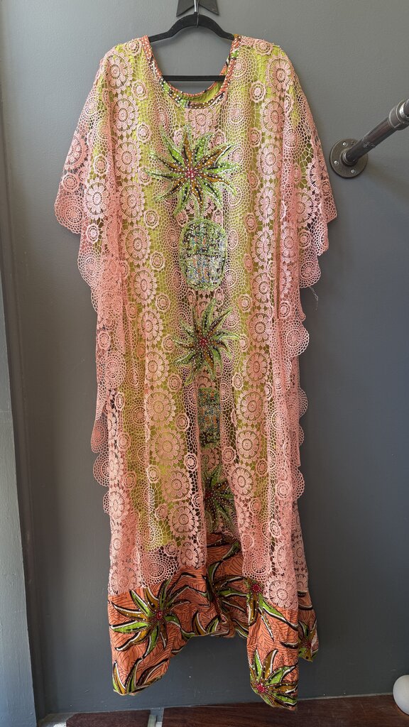 Lace Topper Embellished Caftan