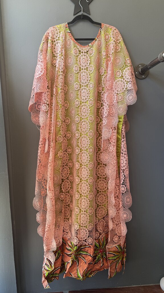 Lace Topper Embellished Caftan