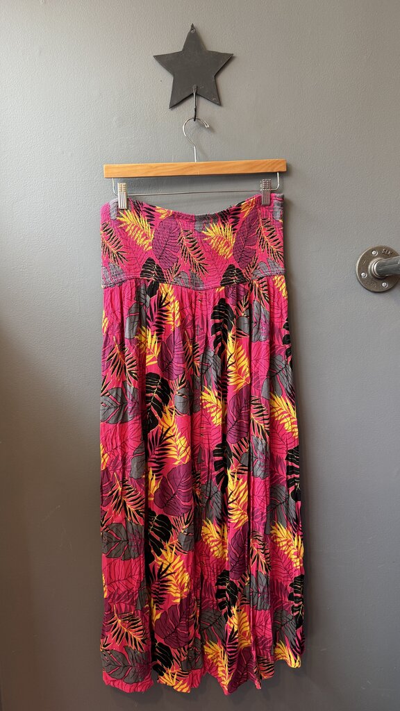 Smocked Waist Maxi Skirt