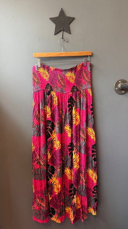 Smocked Waist Maxi Skirt
