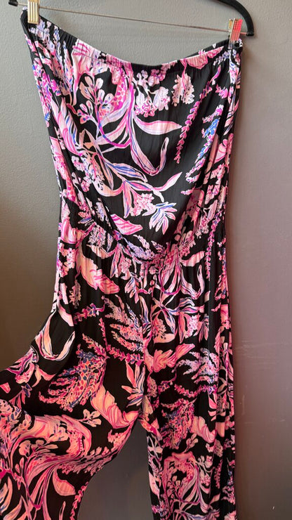 Satin Strapless Jumpsuit