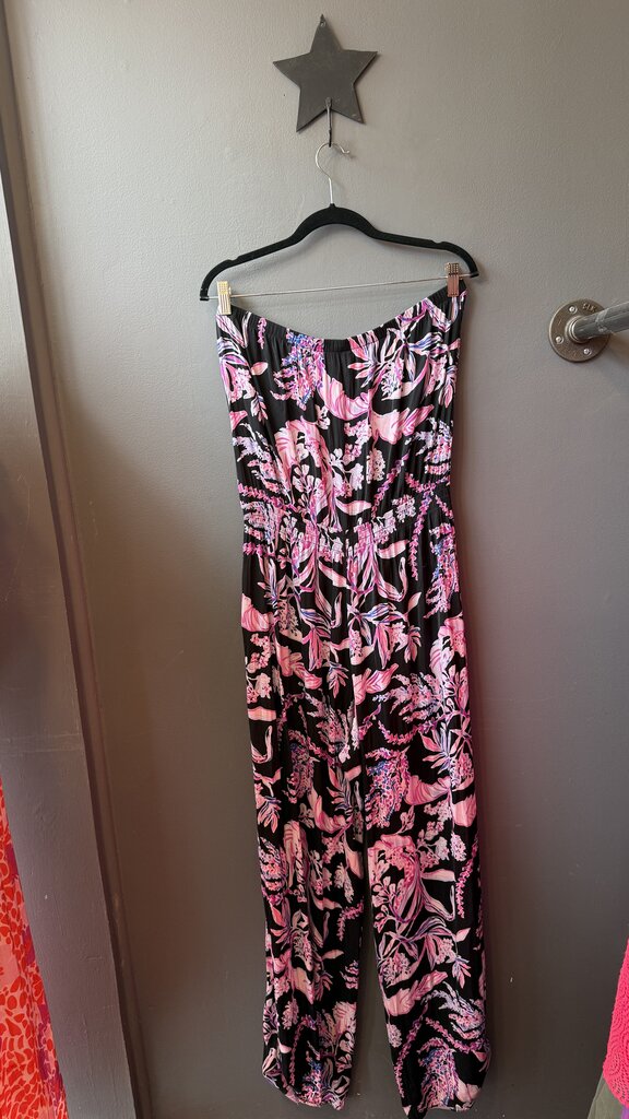 Satin Strapless Jumpsuit