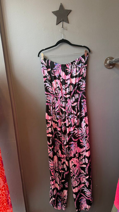 Satin Strapless Jumpsuit