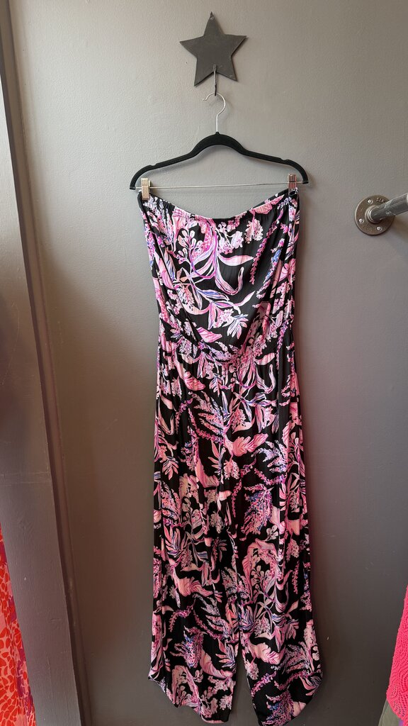 Satin Strapless Jumpsuit