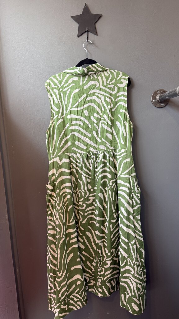 Cotton Print Midi Shirtdress