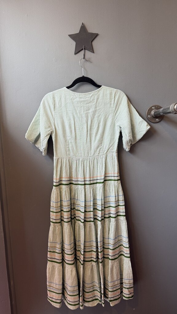 Seersucker Midi Dress