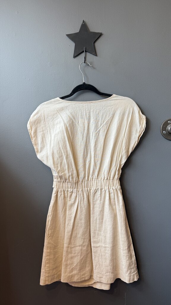 Linen Blend Cutout Dress