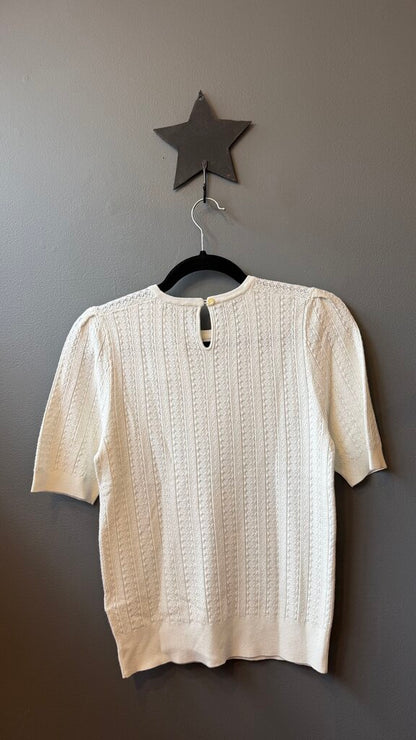 Knit Short Sleeve Sweater Top