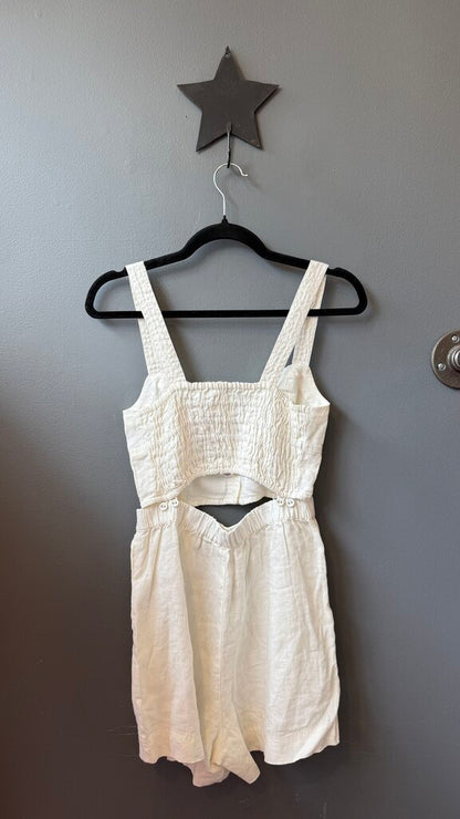 Linen Detachable Romper
