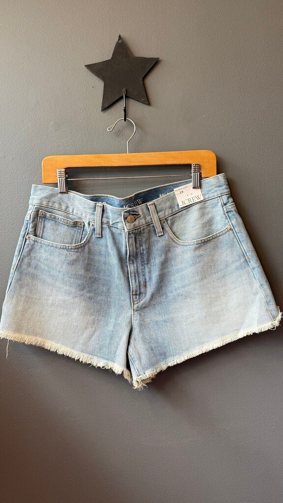 Relaxed Denim Cut Off Shorts