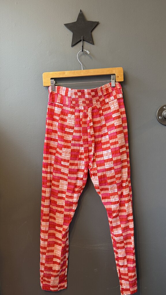 Block Print Cotton Pull On Pants