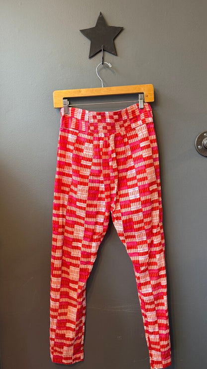 Block Print Cotton Pull On Pants
