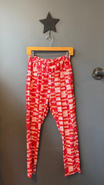 Block Print Cotton Pull On Pants
