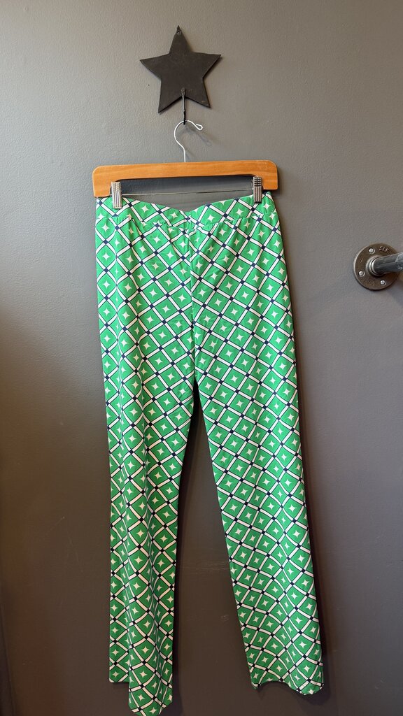Bootcut Print Stretch Pants