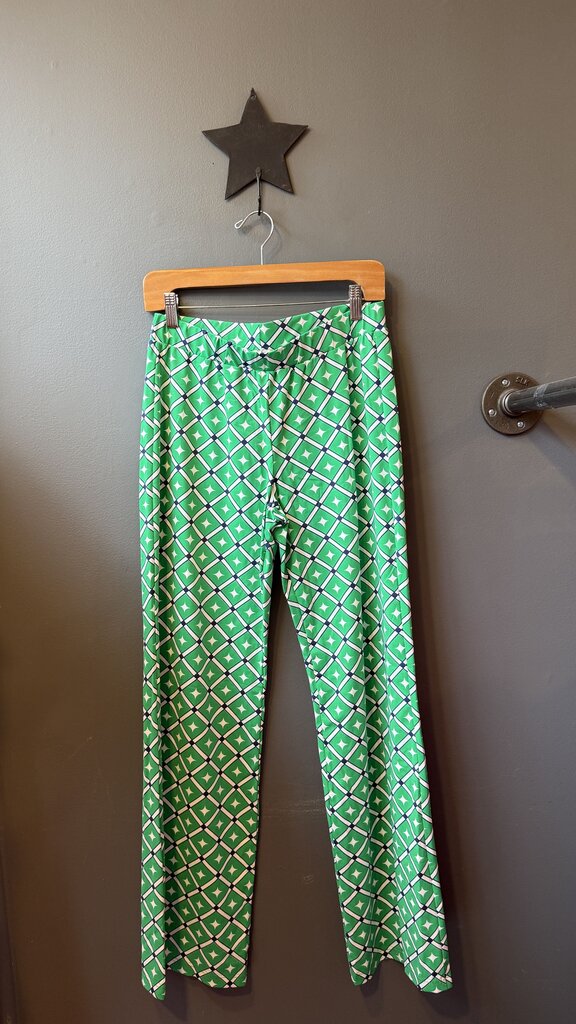 Bootcut Print Stretch Pants