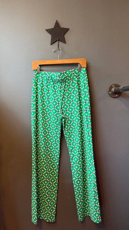 Bootcut Print Stretch Pants