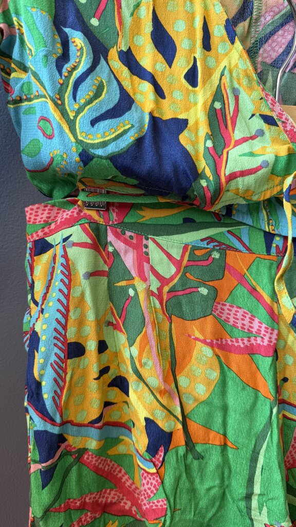 Tropical Shorts + Wrap Top Set