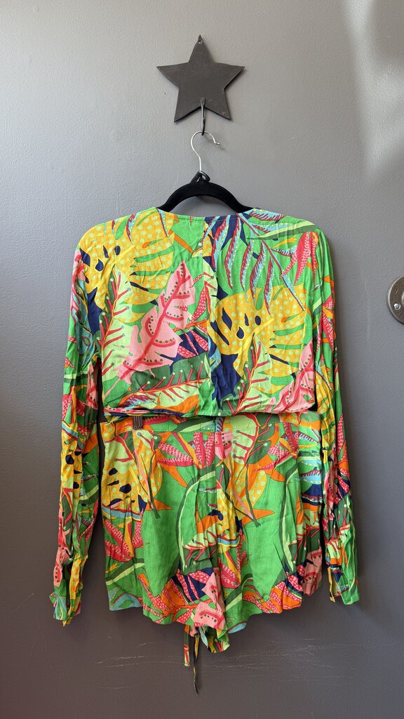 Tropical Shorts + Wrap Top Set