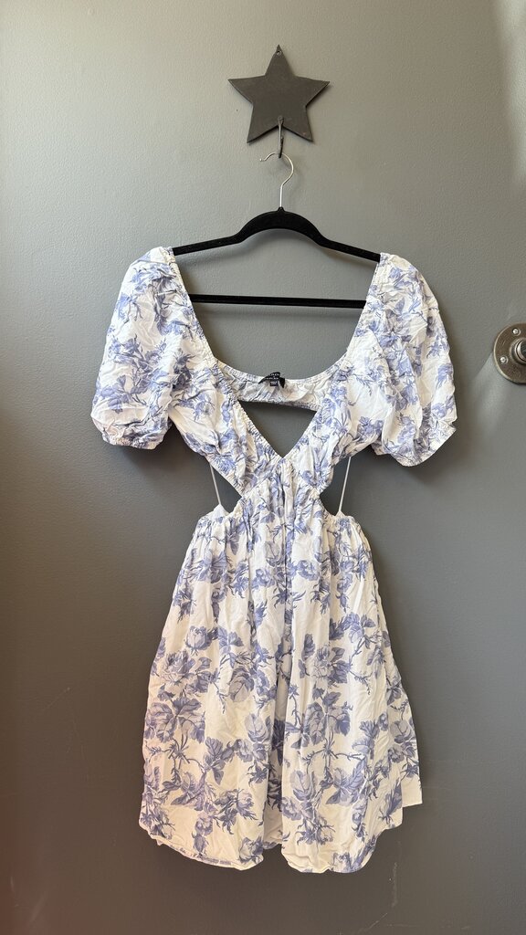 Floral Cutouts Mini Dress
