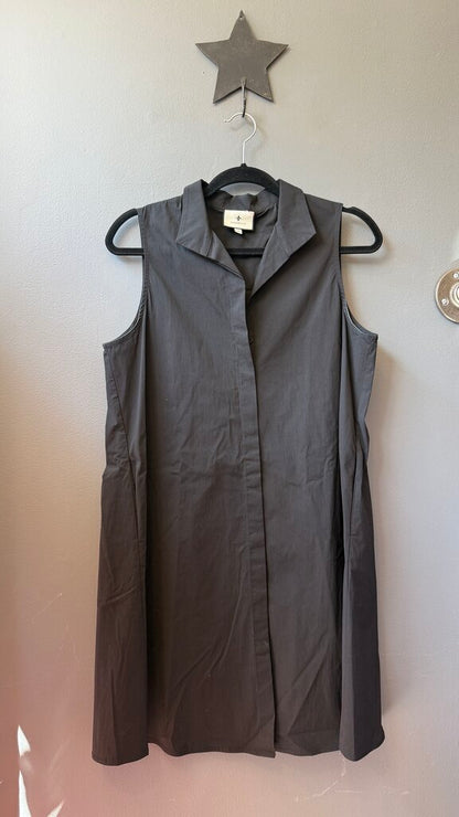 Swing Sleeveless Shirtdress