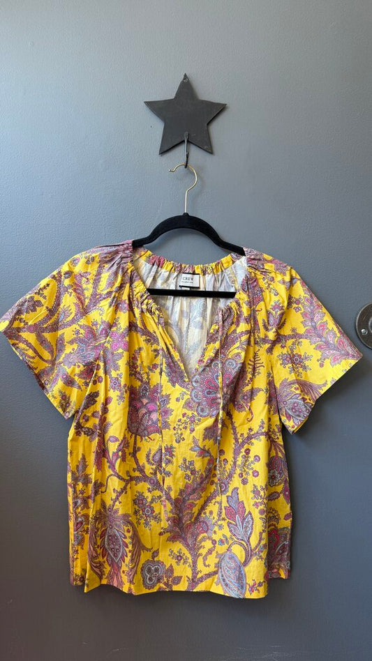 Cotton Botanical Print Blouse