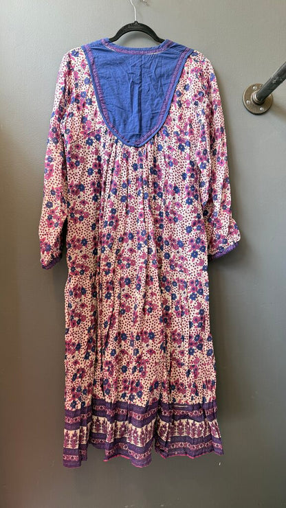 Cotton Floral Midi Dress