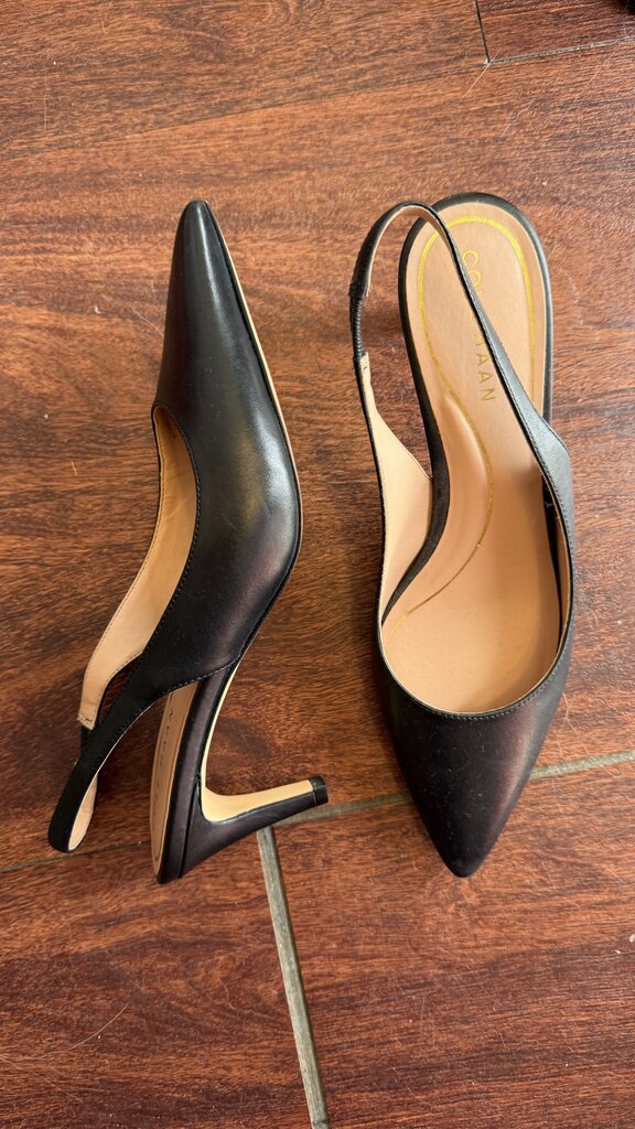 Pointed Slingback Kitten Heels