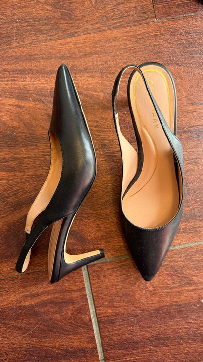 Pointed Slingback Kitten Heels