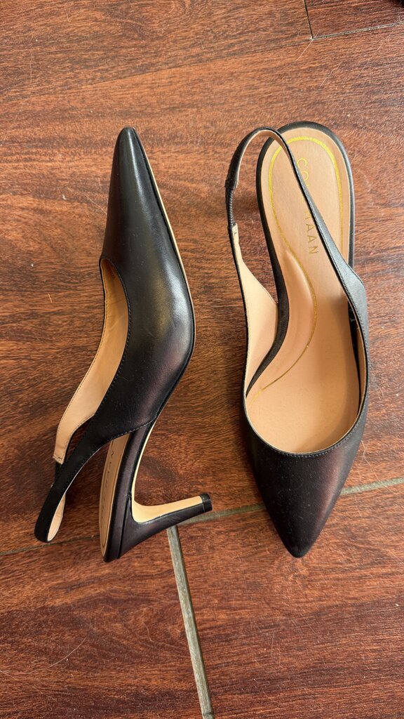 Pointed Slingback Kitten Heels