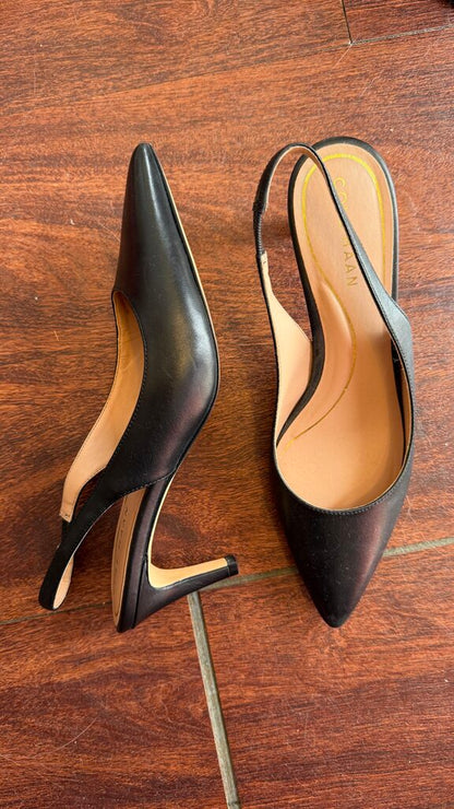 Pointed Slingback Kitten Heels