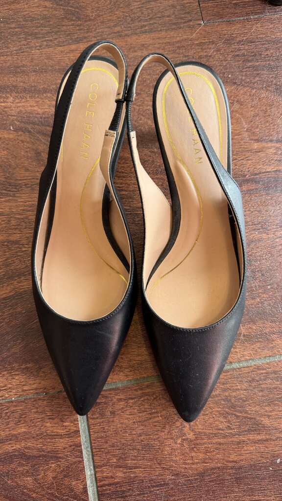 Pointed Slingback Kitten Heels