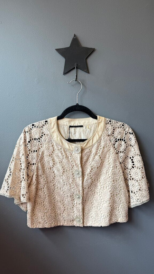 Lace Crop Topper Jacket