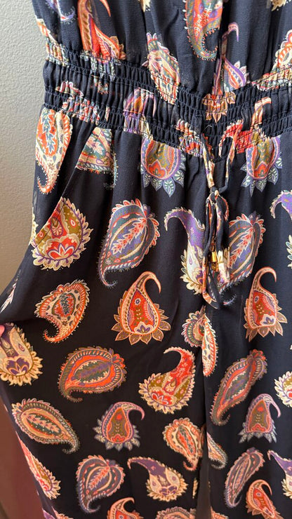 Silk Paisley Jumpsuit
