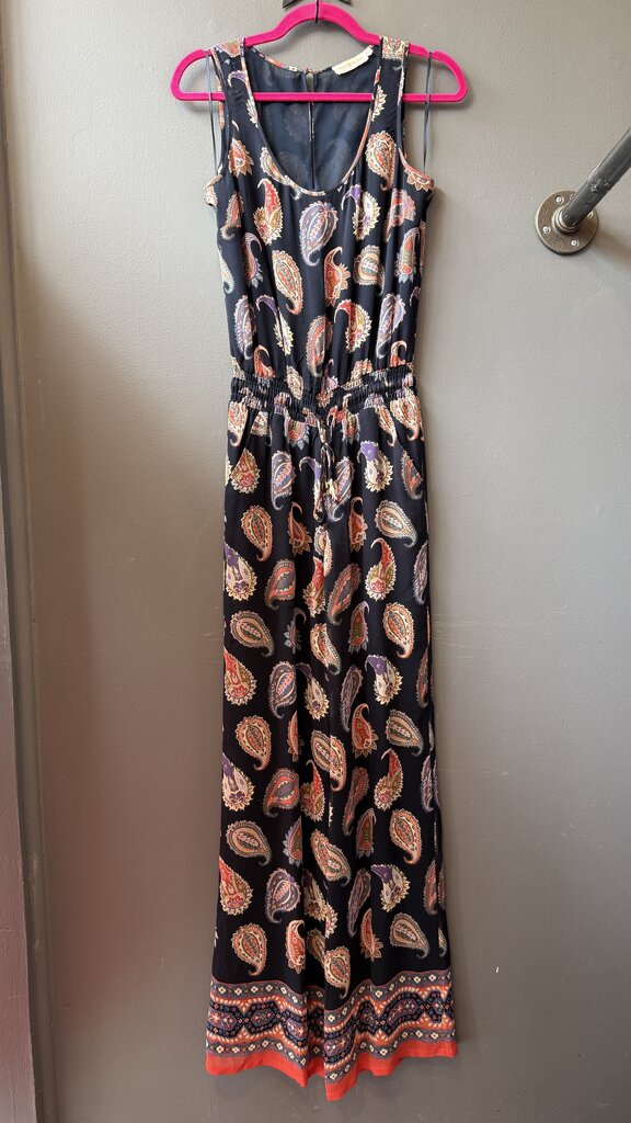 Silk Paisley Jumpsuit