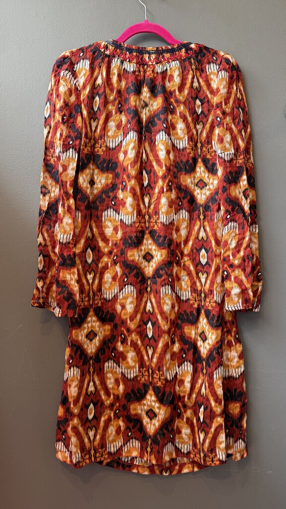 Silk Blend Semi Sheer Dress